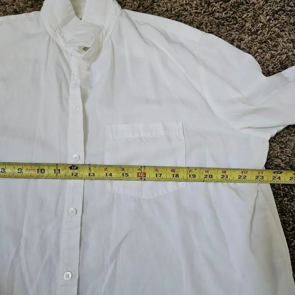 Madewell Drapey Oversized Boyshirt in Pure White Large - Picture 6 of 7